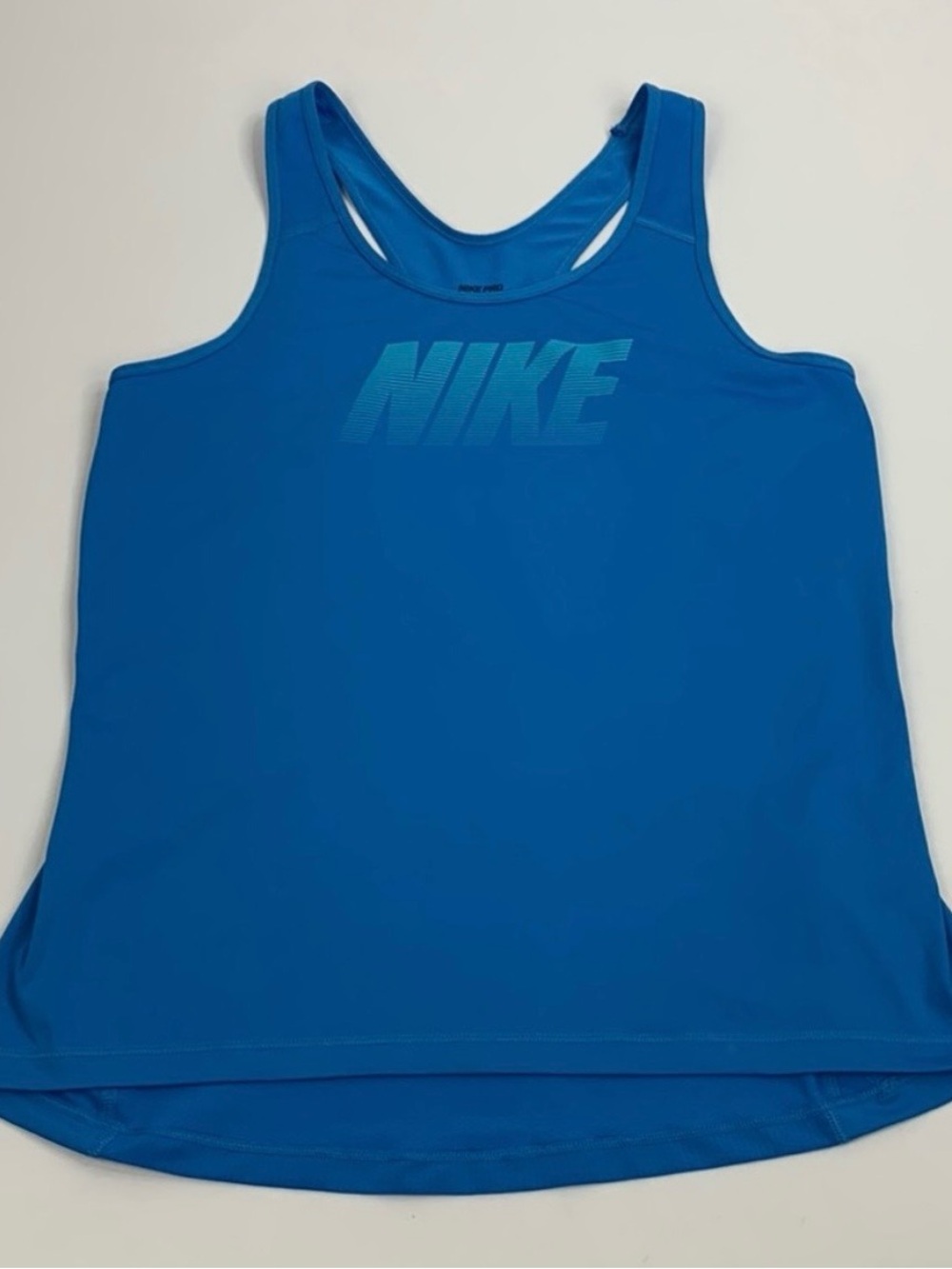 Nike Pro Racerback Tank top. Sky blue. Size Large. Nike logo Dri fit